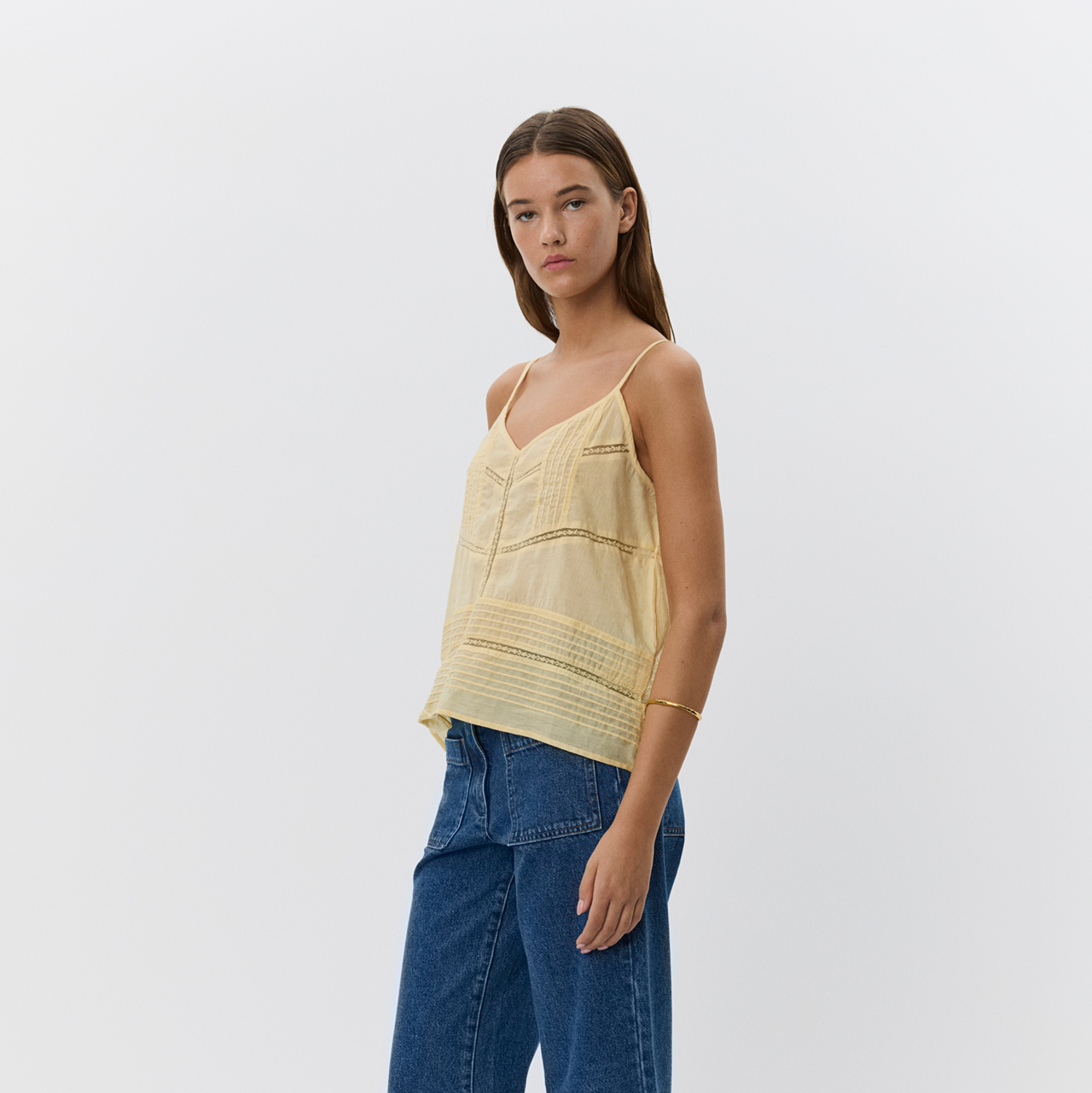 Sofie Schnoor s252111 Adeliesw Top, Yellow