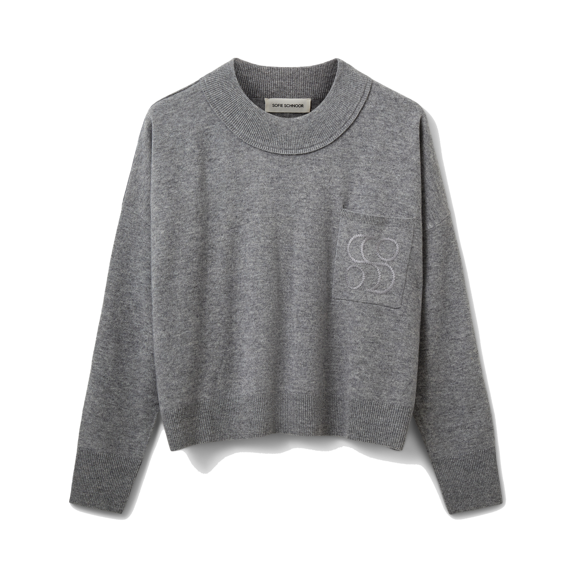 Sofie Schnoor Portia Knit Sweater, Grey Melange