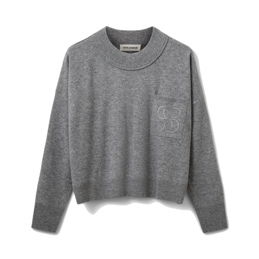 Sofie Schnoor Portia Knit Sweater, Grey Melange
