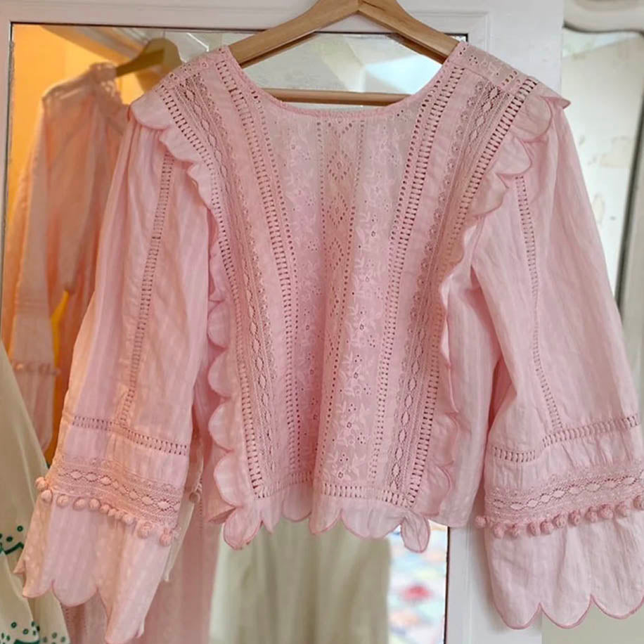 Sissel Edelbo Miramar Cotton Top, Pastel Pink