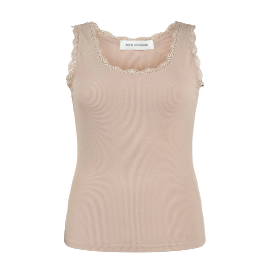 Sofie Schnoor Top med blonde, Beige