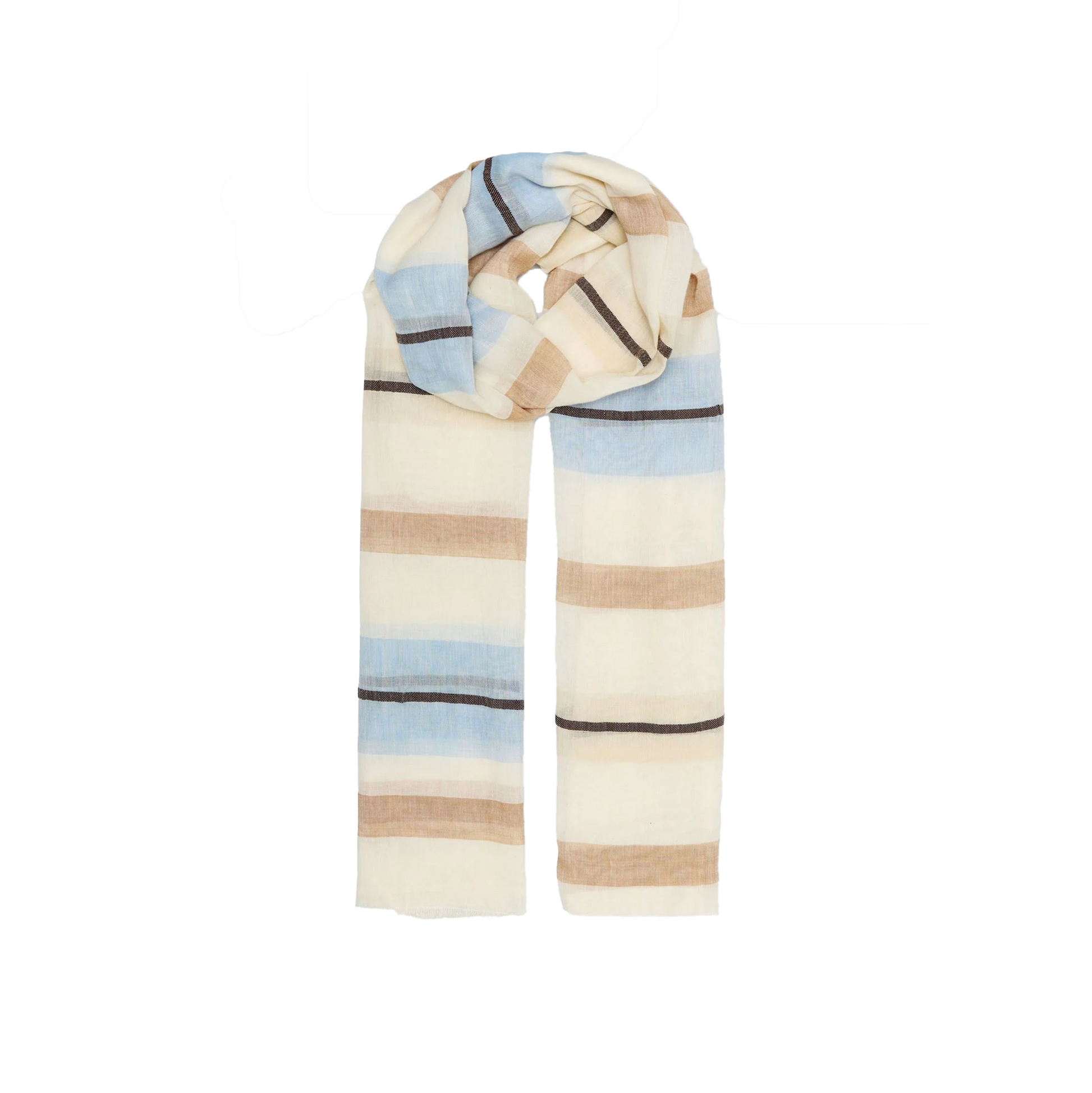 Beck Söndergaard Stripeana Cowea Scarf, Birch White