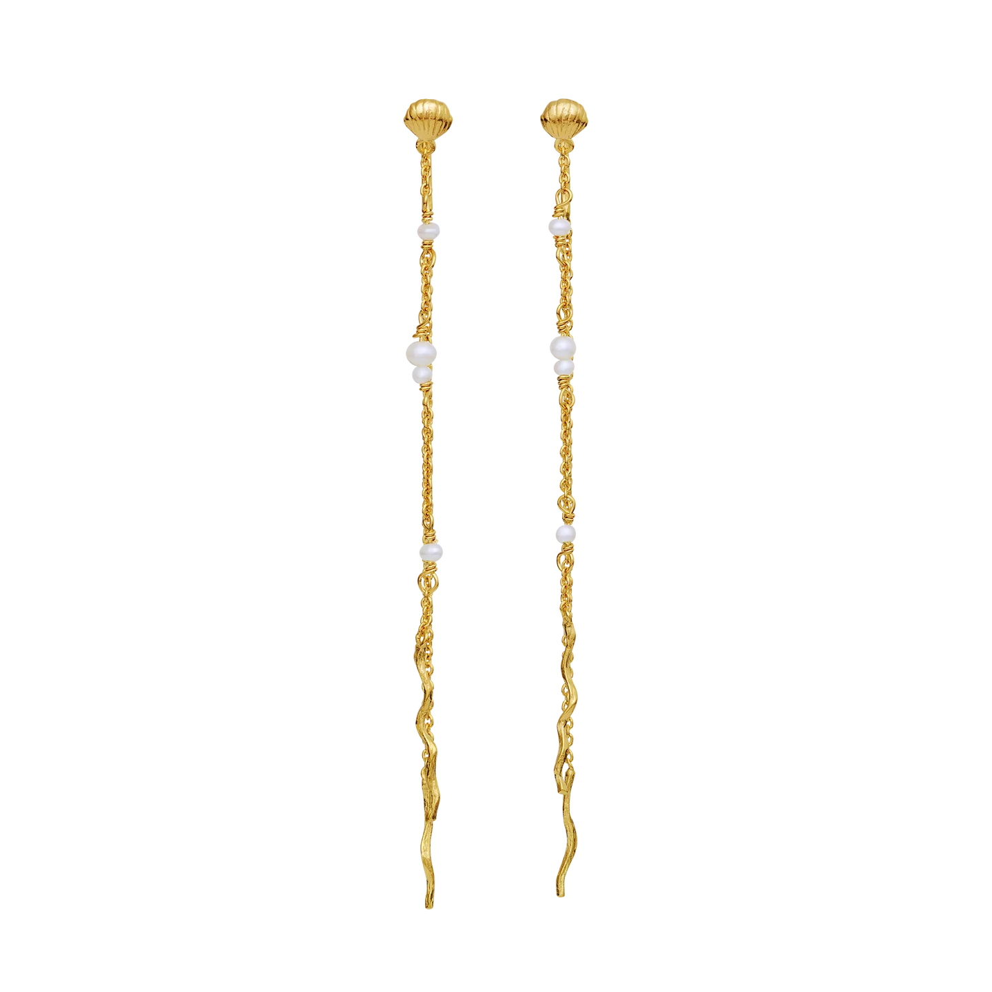 Maanesten 9882A Sirena Earrings, Gold