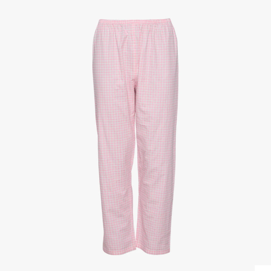 Sissel Edelbo Asta Organic Cotton Pants, Pink Checks