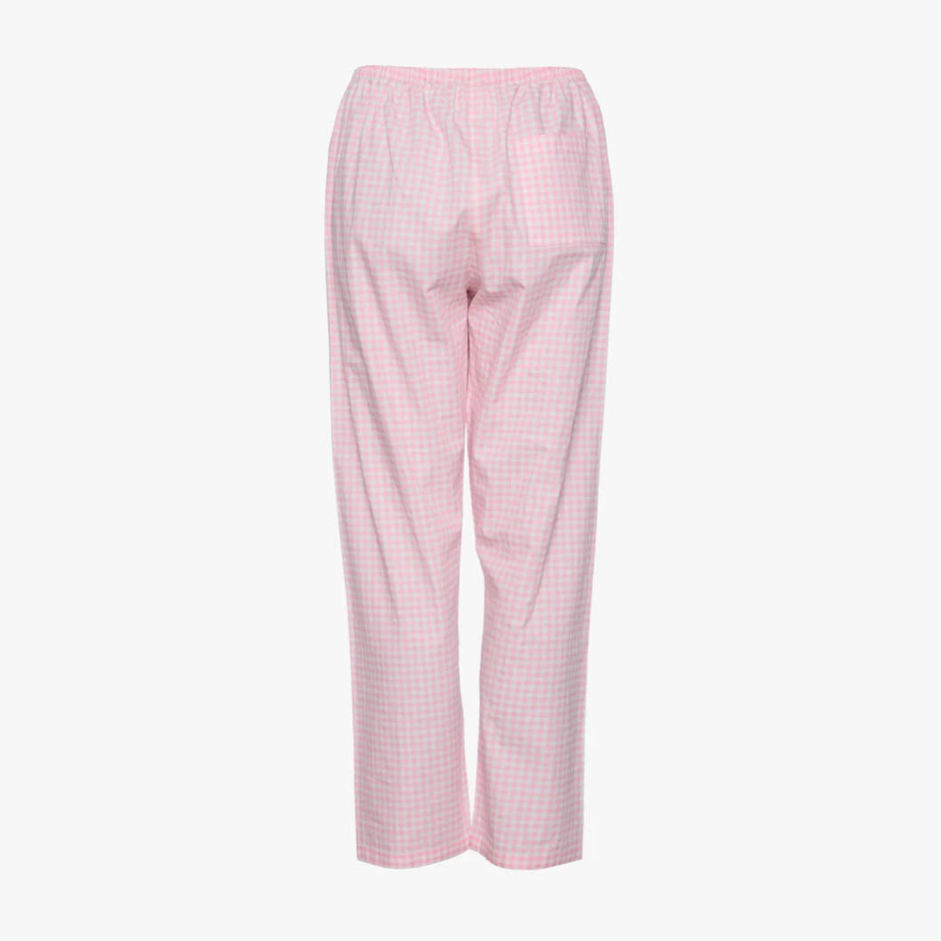 Sissel Edelbo Asta Organic Cotton Pants, Pink Checks