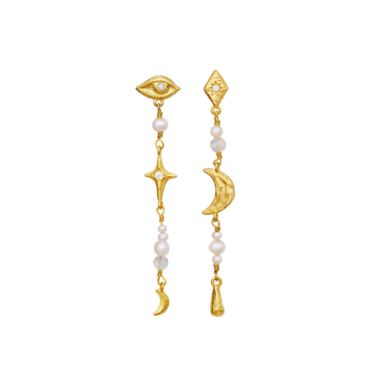 Maanesten 10033A Sissone Earrings, Forgyldt