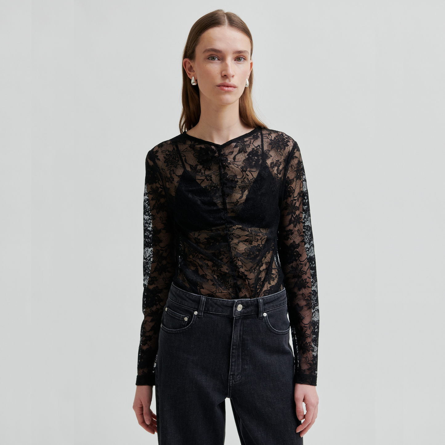 Second Female Social Tee, Black