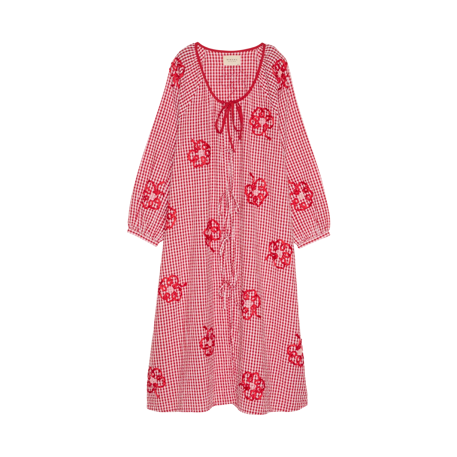 Sissel Edelbo Sunny Dress, Red Checks