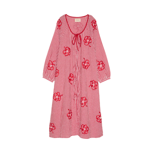 Sissel Edelbo Sunny Dress, Red Checks