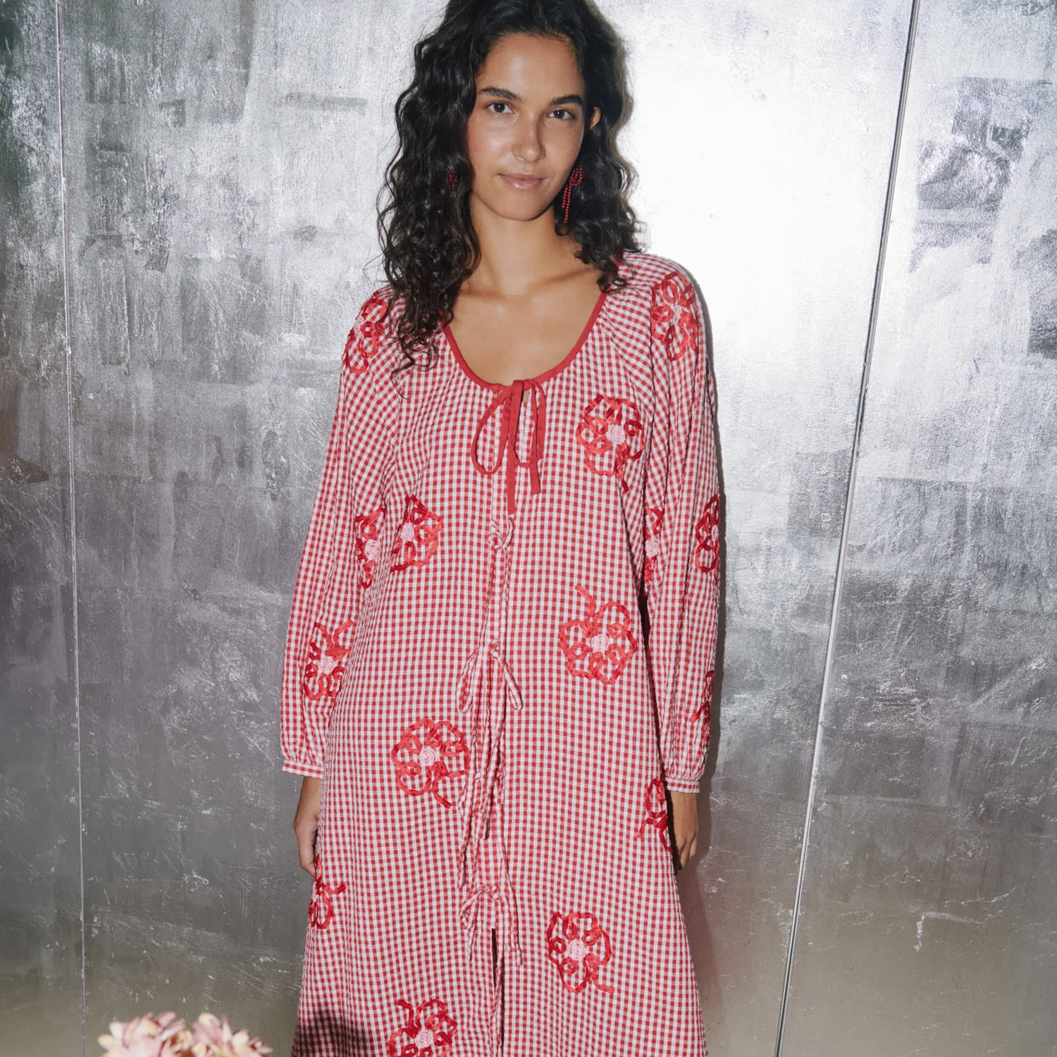 Sissel Edelbo Sunny Dress, Red Checks