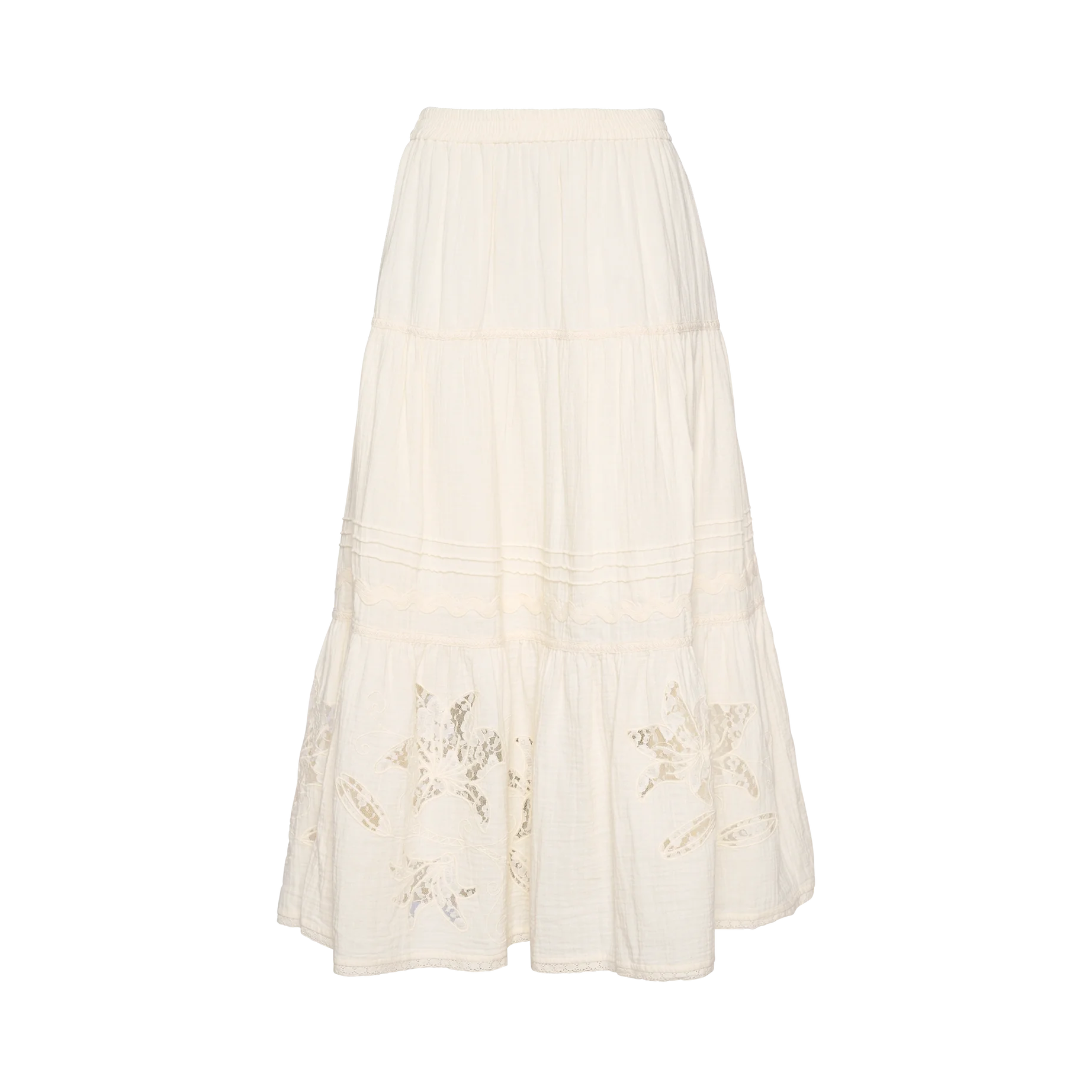 Tarsila Organic Cotton Skirt, Off White