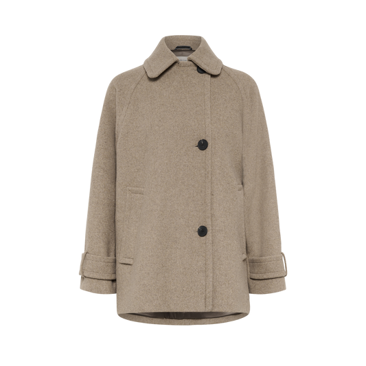 Inwear Thora Minora Coat, Sandy Grey Melange