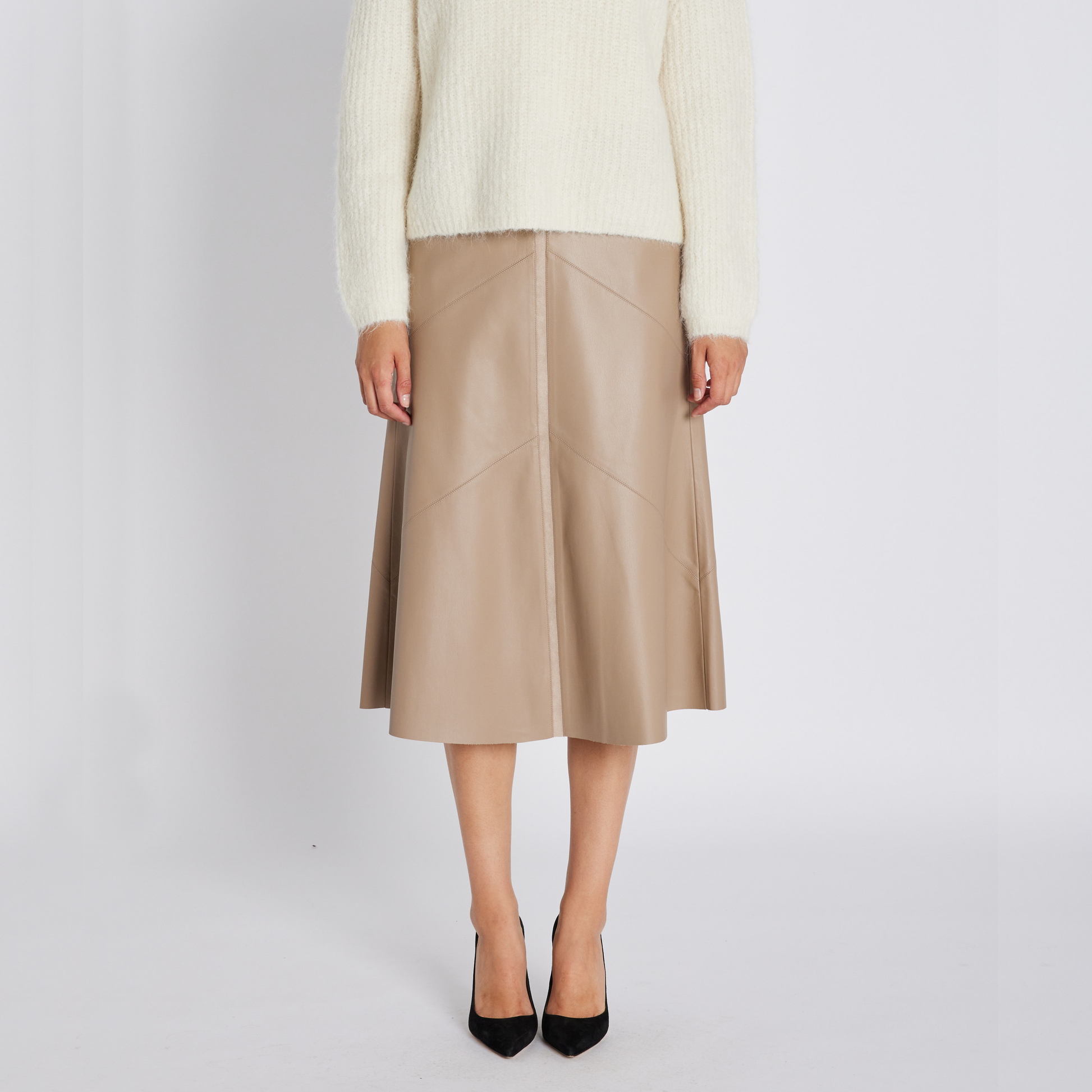 Bruuns Bazaar VeganiBBEleen nederdel, Silver Mink