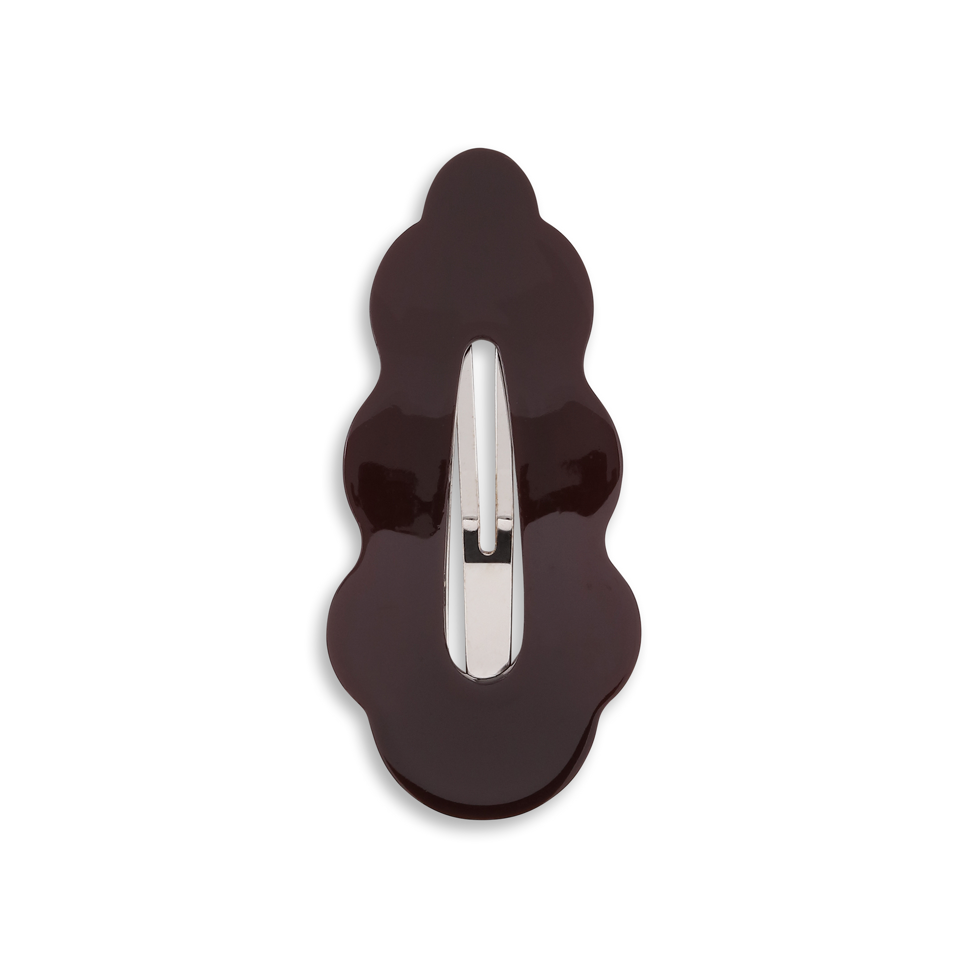 SUI AVA Wavy Bow Clip, Brown