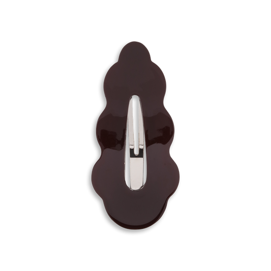 SUI AVA Wavy Bow Clip, Brown