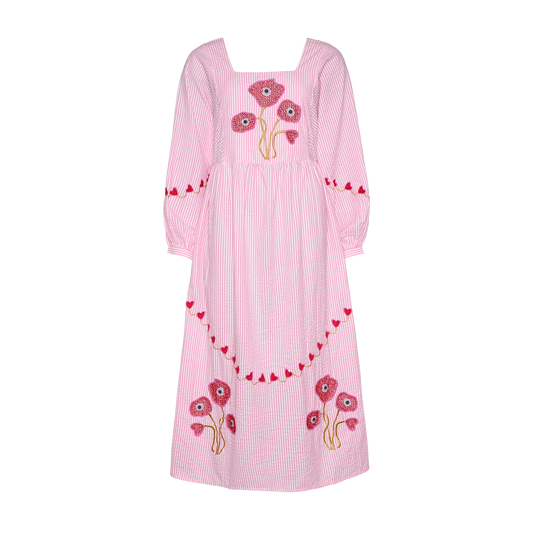 Sissel Edelbo Wenke Dress, Pink Stripes