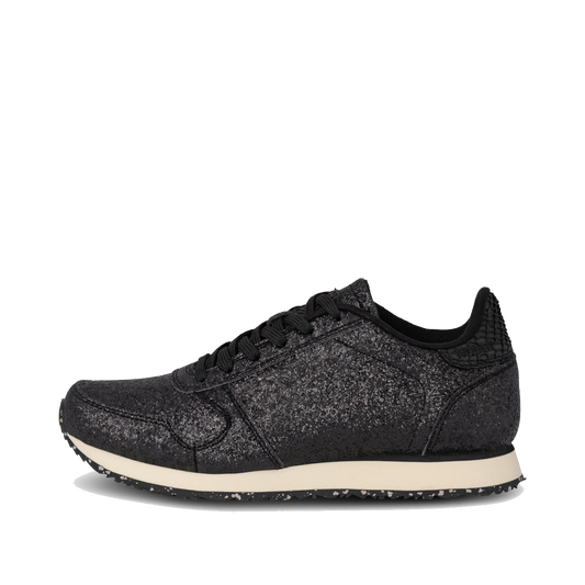 Woden Icon sneakers, Black Glitter