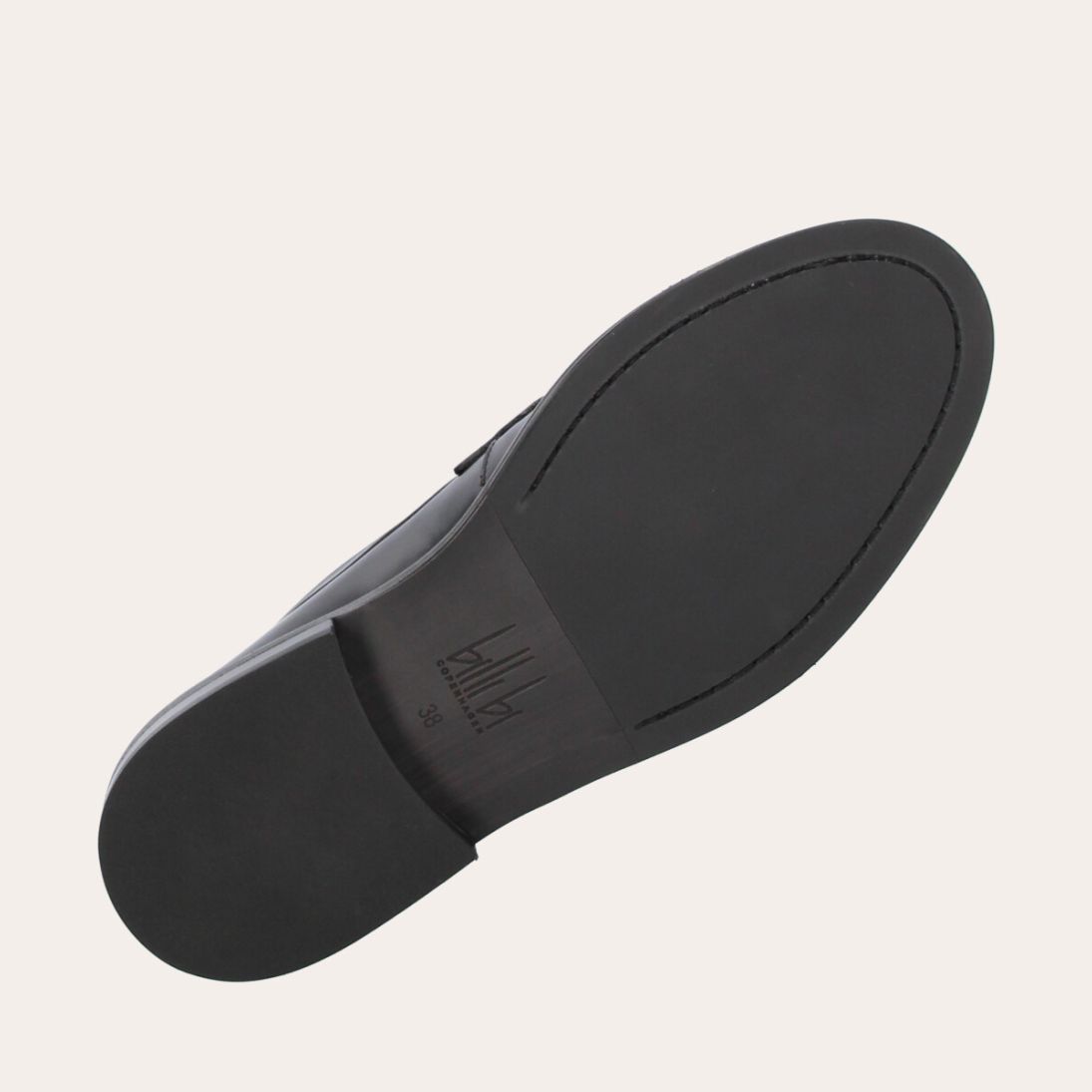 Billi Bi A1361 Håndlavet sort loafer udført i polido