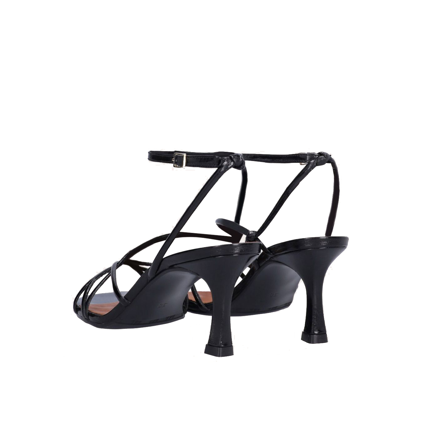 Billi Bi 8171 Håndlavet Sandal på hæl, Black nappa