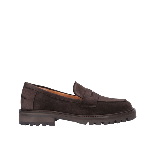 Billi Bi A9305 Loafer i brun ruskind, Delicious Suede