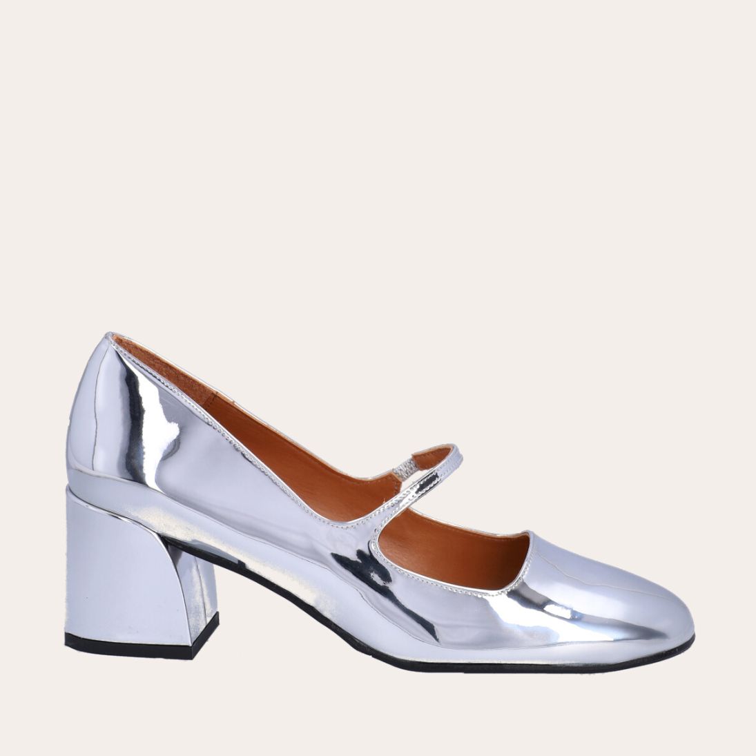 Billi Bi A5561 Håndlavet pump, Silver