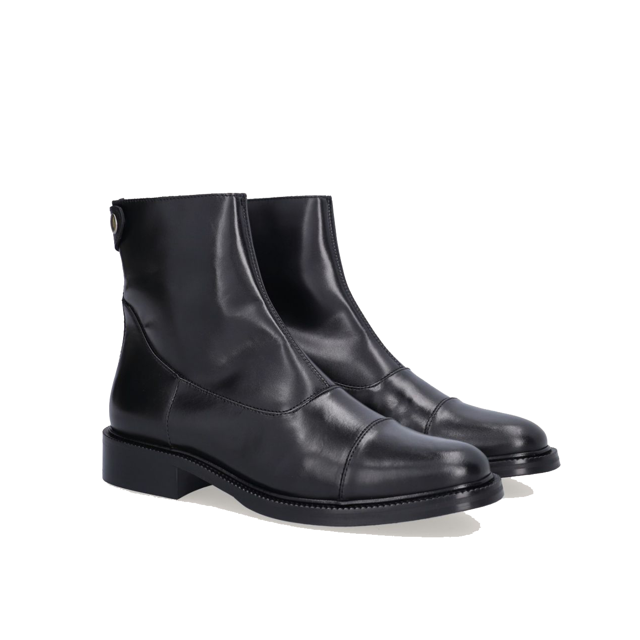 Billi Bi A7090 Støvle i sort skind, Black