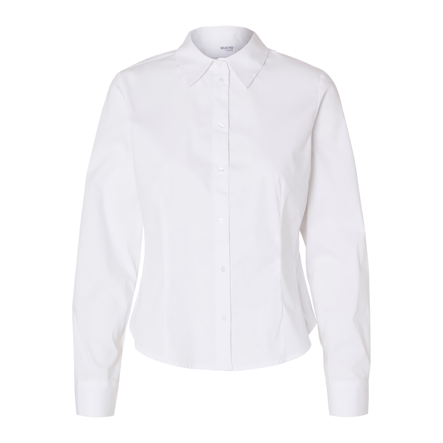 Selected Amira Fitted Shirt, White