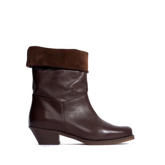 Anonymous Patricia Vegetal soft calf & suede leather