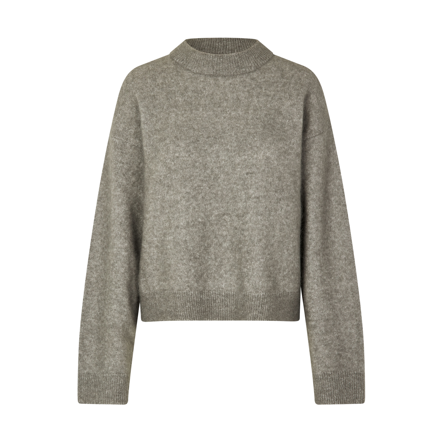 Second Female Brook Knit Drop Shoulder, Charcoal Gray