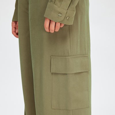 Selected Emberly Tapered Pant, Dusky Green