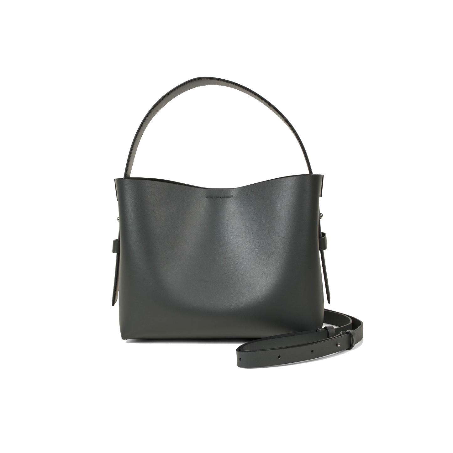 Second Female Leata Leather Bag, Volcanic Ash