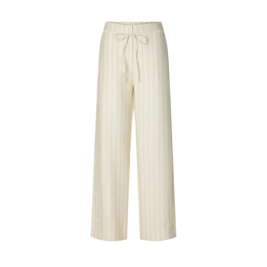 Selected Marie-Johanne HW Pant, Egret/Stripes