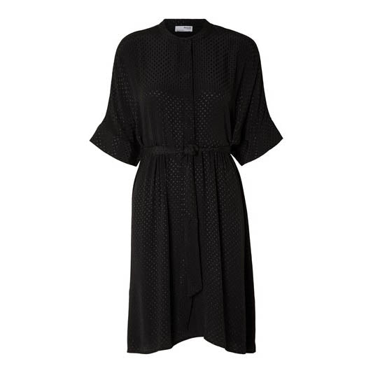Selected Irene-Viola Short Dress, Black