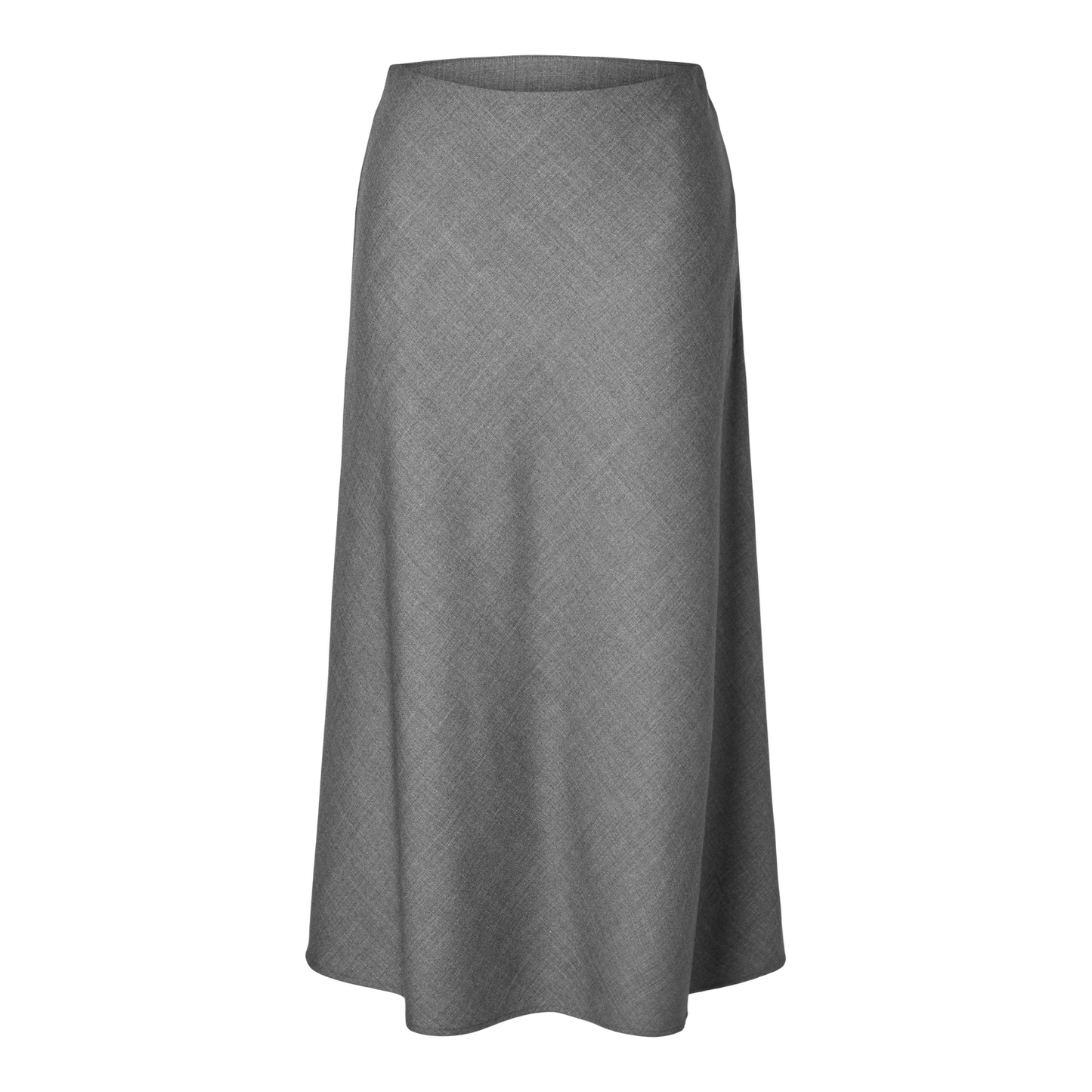 Selected Rivine-Lena Midi Skirt, Grey Melange