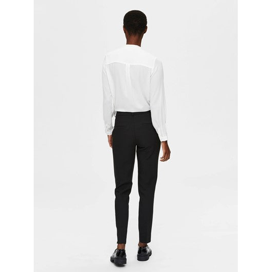 Selected Rita MW Slim pant, Sort