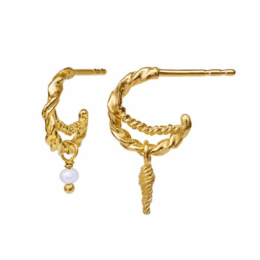 Maanesten 9740a Duo Earrings, Gold